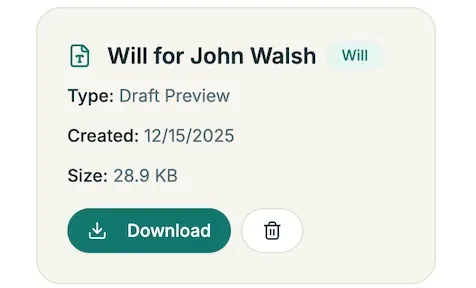 Will document preview